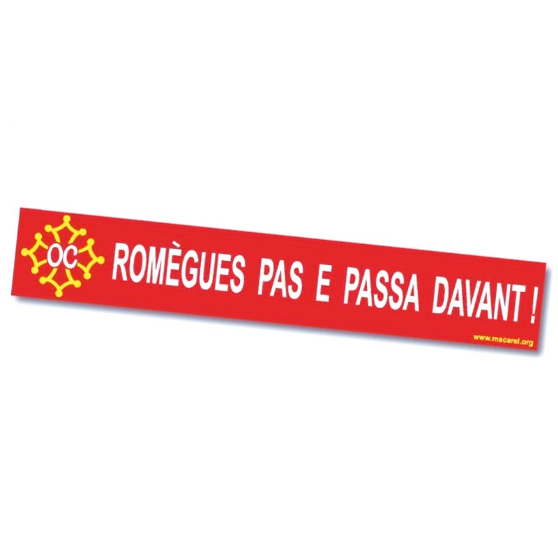 Autocollant Romègues pas Autocollant Romègues pas